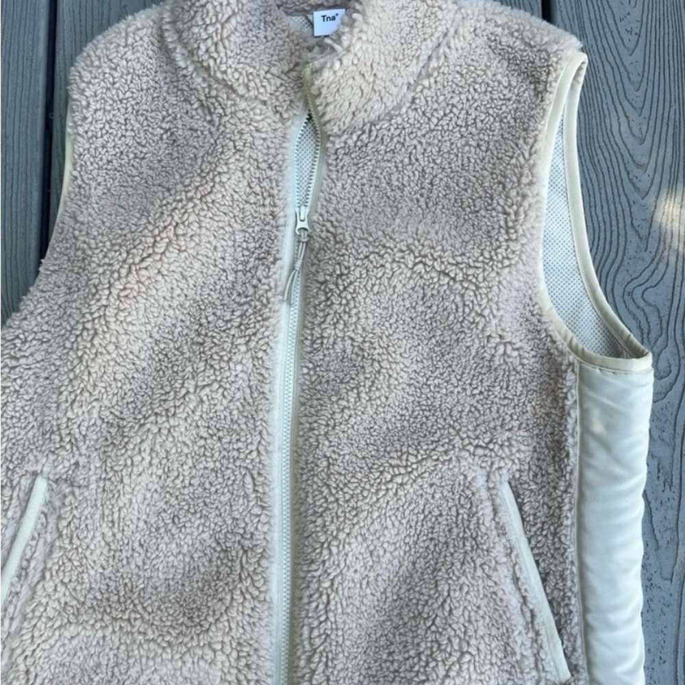 TNA Cream Teddy Jacket